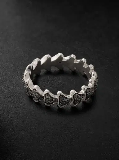 David Yurman Armory Sterling Silver Diamond Ring - Men | Thumbnail 3
