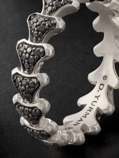 David Yurman Armory Sterling Silver Diamond Ring - Men | Thumbnail 4