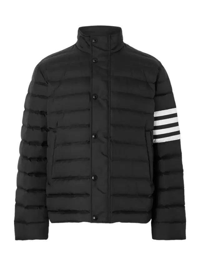 Striped Quilted Ripstop Down Jacket - Men