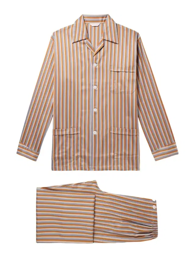 Wellington Striped Cotton-Poplin Pyjama Set - Men