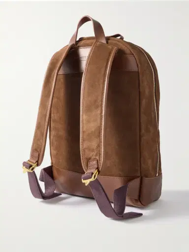 Bennett Winch Leather-Trimmed Suede Backpack - Men | Thumbnail 3 Bennett Winch Leather-Trimmed Suede Backpack - Men | Thumbnail 3