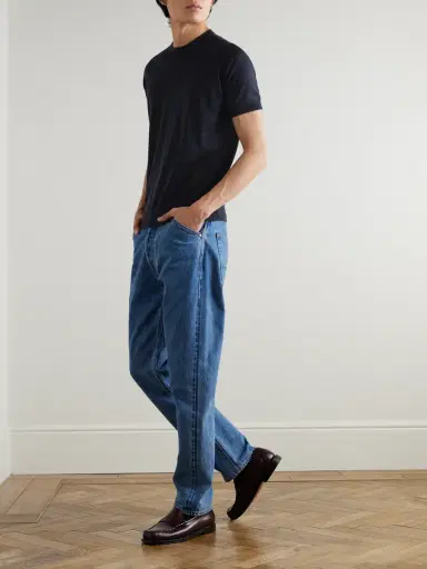 John Smedley Hilcote Merino Wool and Sea Island Cotton-Blend T-Shirt - Men | Thumbnail 2