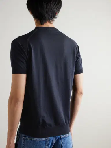 John Smedley Hilcote Merino Wool and Sea Island Cotton-Blend T-Shirt - Men | Thumbnail 3