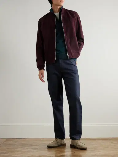 John Smedley Tapton Slim-Fit Merino Wool Half-Zip Sweater - Men | Thumbnail 2