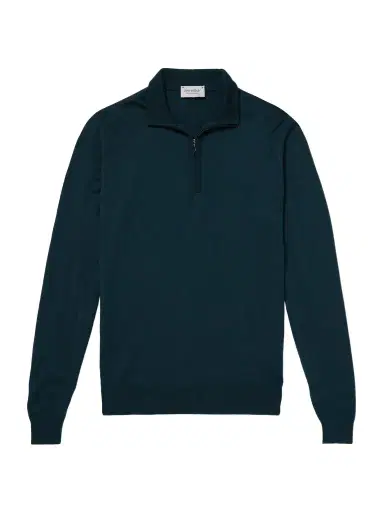 John Smedley Tapton Slim-Fit Merino Wool Half-Zip Sweater - Men | Thumbnail 1