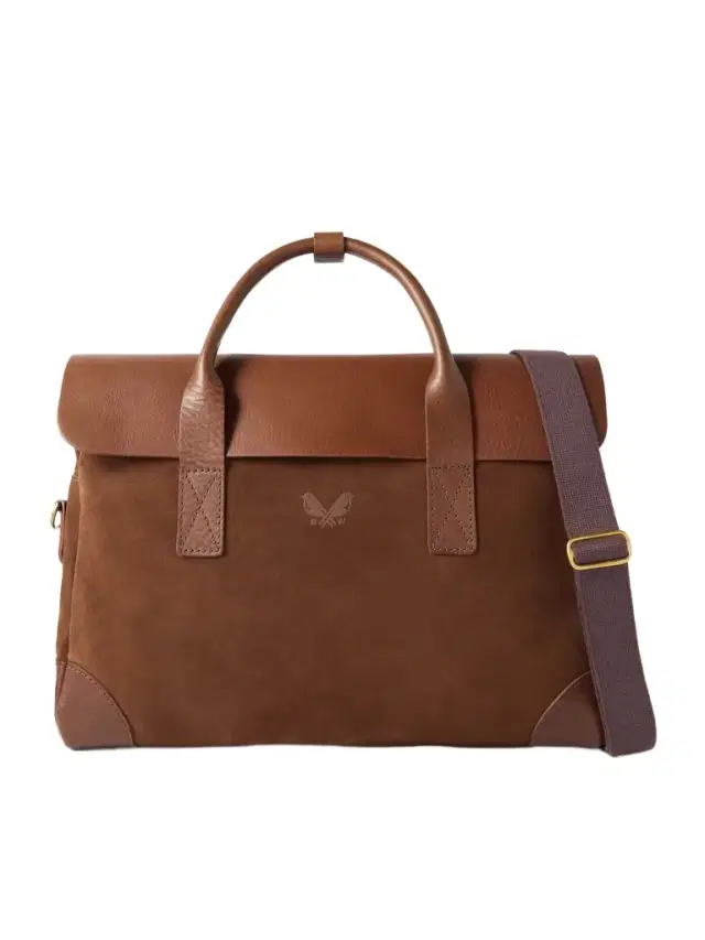 Bennett Winch Suede and Leather Briefcase - Men