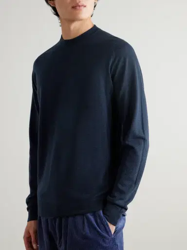 John Smedley Honeycomb-Knit Merino Wool Sweater - Men | Thumbnail 3 John Smedley Honeycomb-Knit Merino Wool Sweater - Men | Thumbnail 3