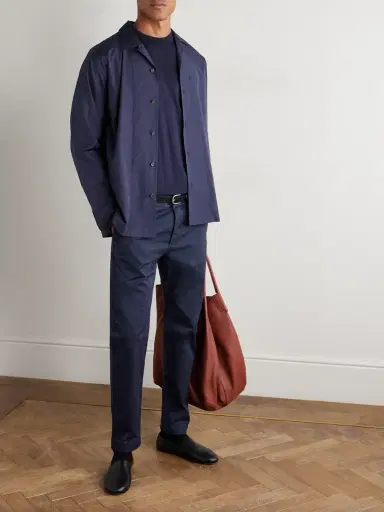 Barena Tapered Stretch-Cotton Gabardine Trousers - Men | Thumbnail 2 Barena Tapered Stretch-Cotton Gabardine Trousers - Men | Thumbnail 2