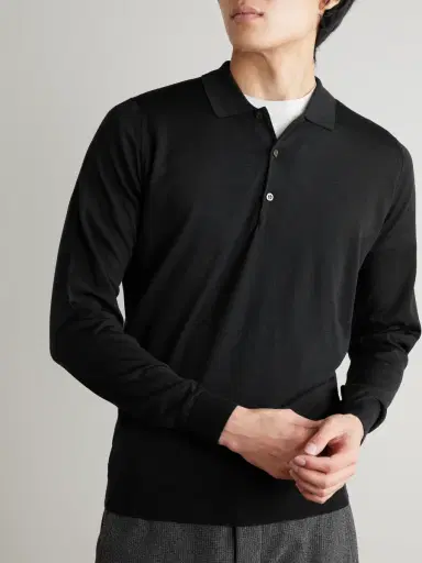 John Smedley Belper Slim-Fit Merino Wool Polo Shirt - Men | Thumbnail 3 John Smedley Belper Slim-Fit Merino Wool Polo Shirt - Men | Thumbnail 3