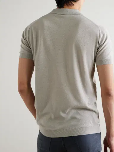 John Smedley Roth Slim-Fit Sea Island Cotton Polo Shirt - Men | Thumbnail 4