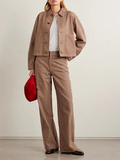 La Ligne Isadora Striped Cotton Wide-leg Pants | Thumbnail 2 La Ligne Isadora Striped Cotton Wide-leg Pants | Thumbnail 2