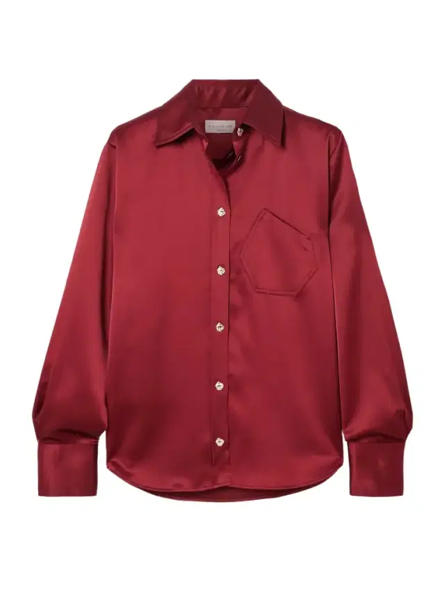 Violi Button-embellished Satin Shirt