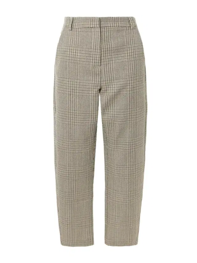 New York Houndstooth Wool Tapered Pants