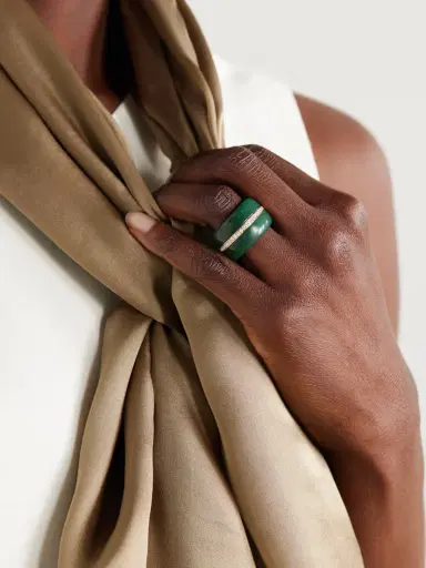 By Pariah Pebble 14-karat Gold, Chalcedony And Diamond Ring | Thumbnail 2