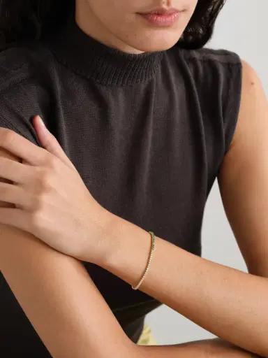 Anita Ko Hepburn 18-karat Gold, Diamond And Emerald Bracelet | Thumbnail 2 Anita Ko Hepburn 18-karat Gold, Diamond And Emerald Bracelet | Thumbnail 2