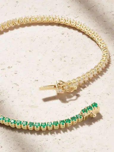 Anita Ko Hepburn 18-karat Gold, Diamond And Emerald Bracelet | Thumbnail 3 Anita Ko Hepburn 18-karat Gold, Diamond And Emerald Bracelet | Thumbnail 3