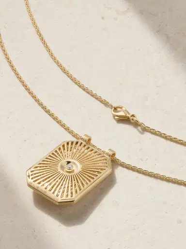 Marie Lichtenberg Eye Scapular 18-karat Gold Diamond Necklace | Thumbnail 3 Marie Lichtenberg Eye Scapular 18-karat Gold Diamond Necklace | Thumbnail 3
