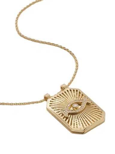 Marie Lichtenberg Eye Scapular 18-karat Gold Diamond Necklace | Thumbnail 1 Marie Lichtenberg Eye Scapular 18-karat Gold Diamond Necklace | Thumbnail 1