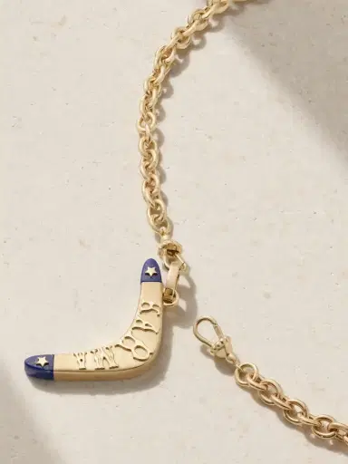 Marie Lichtenberg Karma 18-karat Gold Lapis Lazuli Necklace | Thumbnail 3