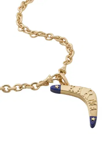 Marie Lichtenberg Karma 18-karat Gold Lapis Lazuli Necklace | Thumbnail 1