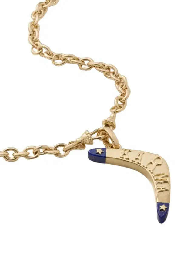 Marie Lichtenberg Karma 18-karat Gold Lapis Lazuli Necklace