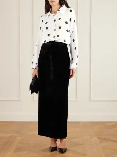 BERNADETTE Maxine Polka-dot Crepe De Chine Shirt | Thumbnail 2