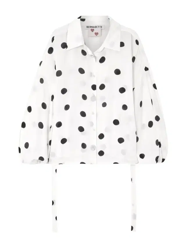 Maxine Polka-dot Crepe De Chine Shirt