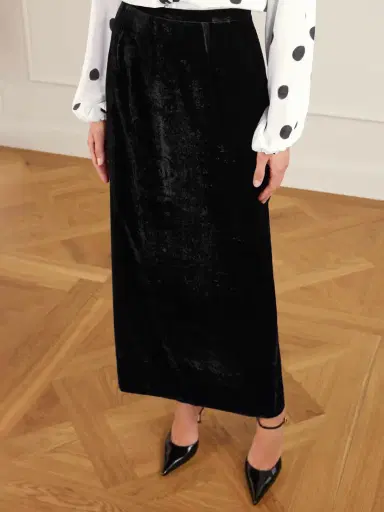 BERNADETTE Velvet Maxi Skirt | Thumbnail 3 BERNADETTE Velvet Maxi Skirt | Thumbnail 3