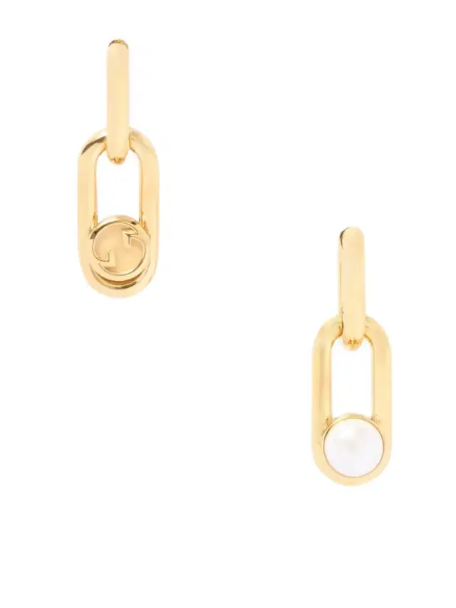 tone Faux Pearl Earrings