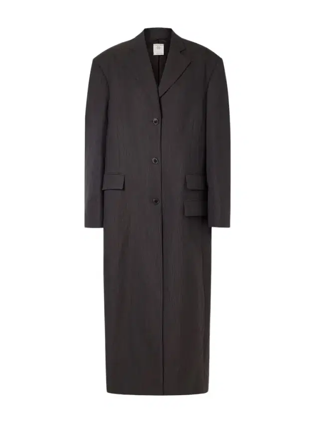 Brooke Oversized Striped Wool Coat