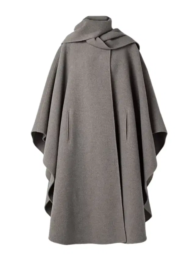 Justino Scarf-detailed Cape-effect Wool Coat