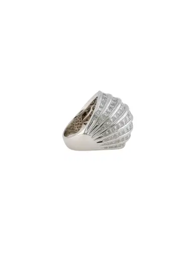 Wish Fine Jewelry 5.21ct Diamond 18K Gold Shield Cocktail Ring | Thumbnail 2 Wish Fine Jewelry 5.21ct Diamond 18K Gold Shield Cocktail Ring | Thumbnail 2