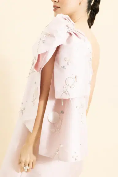 BERNADETTE Short Dress Winnie Pearl Embroidery Dress | Thumbnail 3 BERNADETTE Short Dress Winnie Pearl Embroidery Dress | Thumbnail 3