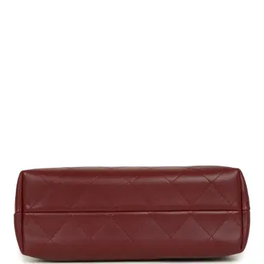 Chanel Chanel Small Coco Hobo Bag Burgundy Calfskin Antique Gold Hardware | Thumbnail 6
