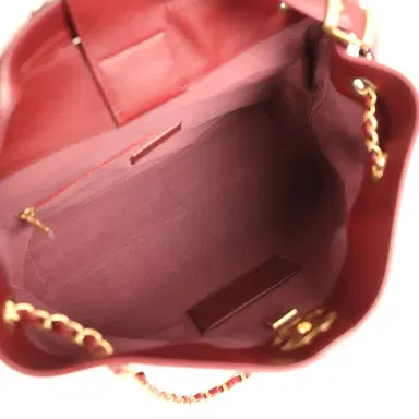 Chanel Chanel Small Coco Hobo Bag Burgundy Calfskin Antique Gold Hardware | Thumbnail 8