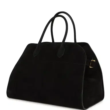 The Row The Row Soft Margaux 15 Bag Black Suede Gold Hardware | Thumbnail 5 The Row The Row Soft Margaux 15 Bag Black Suede Gold Hardware | Thumbnail 5