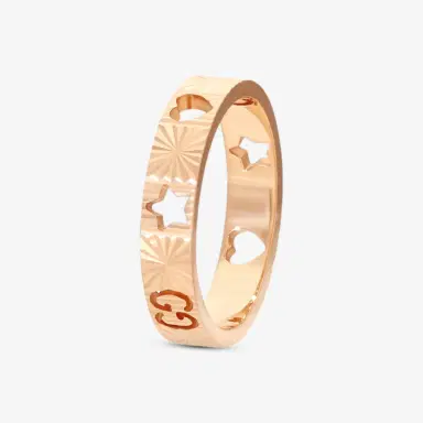 Gucci Gucci Icon 18K Rose Gold Band Ring YBC729460001014 - by The Solist | Thumbnail 2