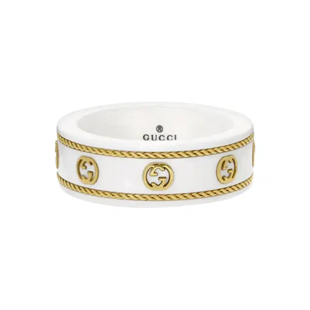 Gucci Gucci Icon 18K Yellow Gold & Zirconia Band Ring YBC606826002013 - by The Solist