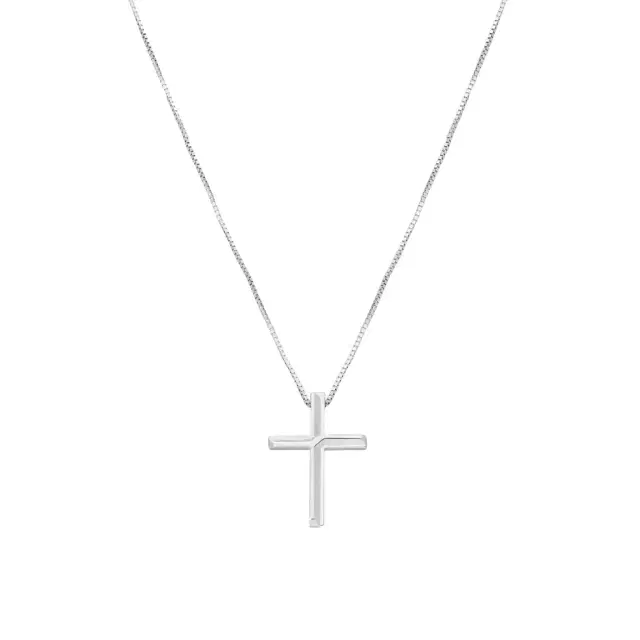 Gucci Gucci Link to Love 18K White Gold Cross Pendant Necklace by The Solist