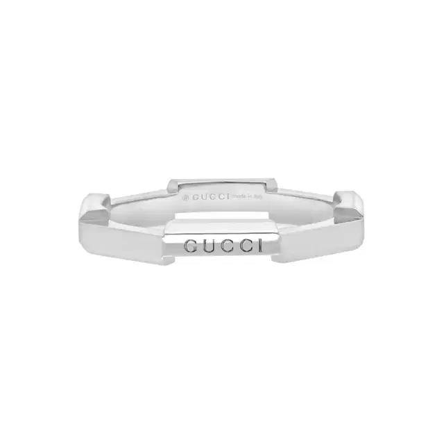 Gucci Gucci Link to Love 18K White Gold Ring YBC662194003012 - by The Solist