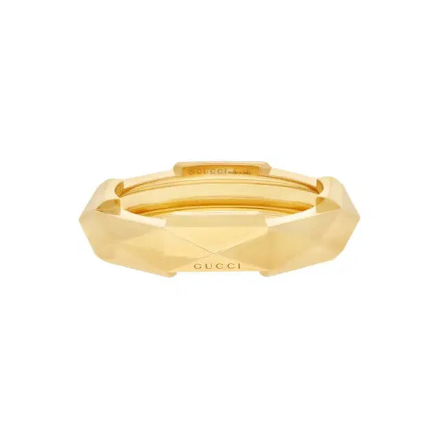 Gucci Gucci Link to Love Studded 18K Yellow Gold Ring YBC662188001011 - by The Solist