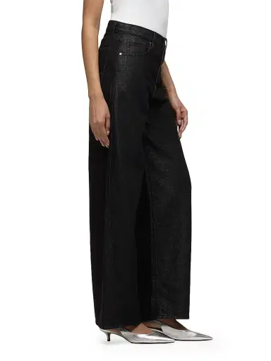 Hudson Jeans Women's Bailey Relaxed Barrel Jeans - Metallic Rinse - Size 26 | Thumbnail 5