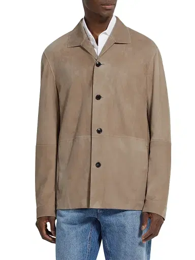 ZEGNA Men's Sheepskin Chore Jacket - Light Taupe | Thumbnail 2