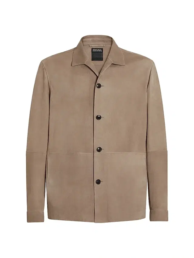Men's Sheepskin Chore Jacket - Light Taupe
