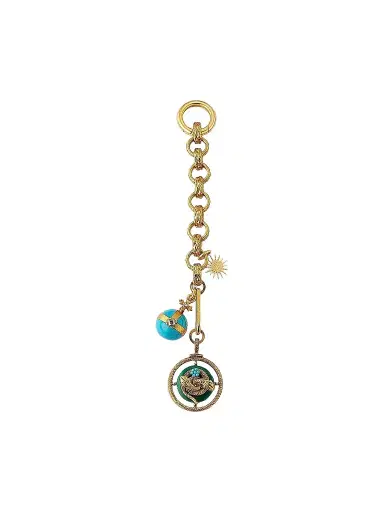 Elizabeth Cole Women's Snake Crystal, Enamel & 24K-Gold-Plated Bag Charm - Nocolor | Thumbnail 1