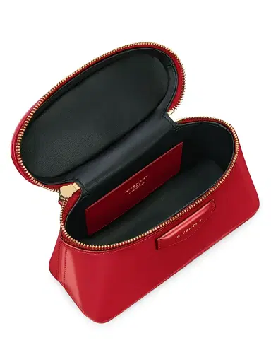 Givenchy Women's Antigona Vanity Bag in Box Leather with Chain - Vermillon | Thumbnail 4