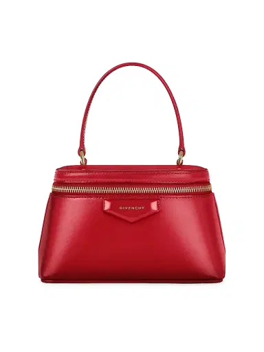Givenchy Women's Antigona Vanity Bag in Box Leather with Chain - Vermillon | Thumbnail 1