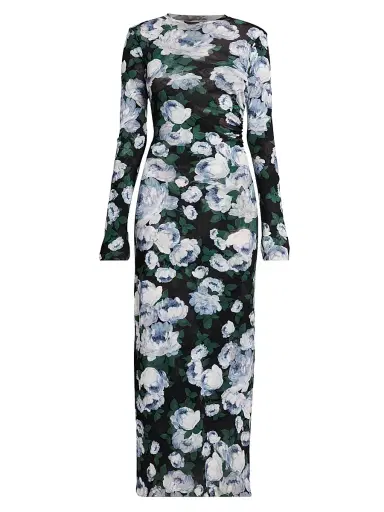 Stella McCartney Women's Bunch Of Roses Mesh Maxi Dress | Thumbnail 1