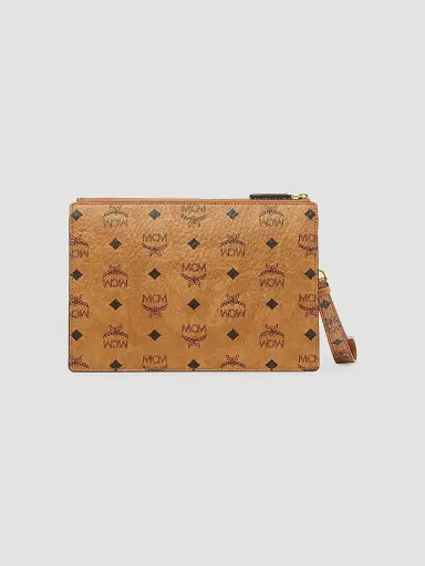 MCM Women's Aren Visetos Pouch - Brown | Thumbnail 3 MCM Women's Aren Visetos Pouch - Brown | Thumbnail 3