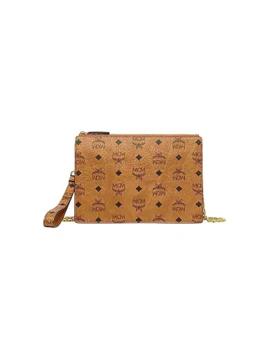 MCM Women's Aren Visetos Pouch - Brown | Thumbnail 1 MCM Women's Aren Visetos Pouch - Brown | Thumbnail 1